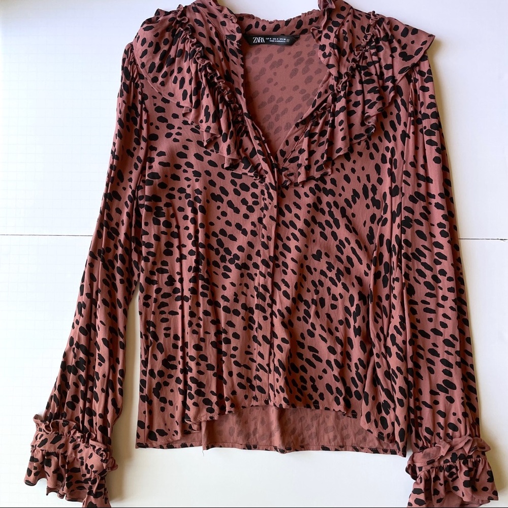 Zara long sleeve blouse